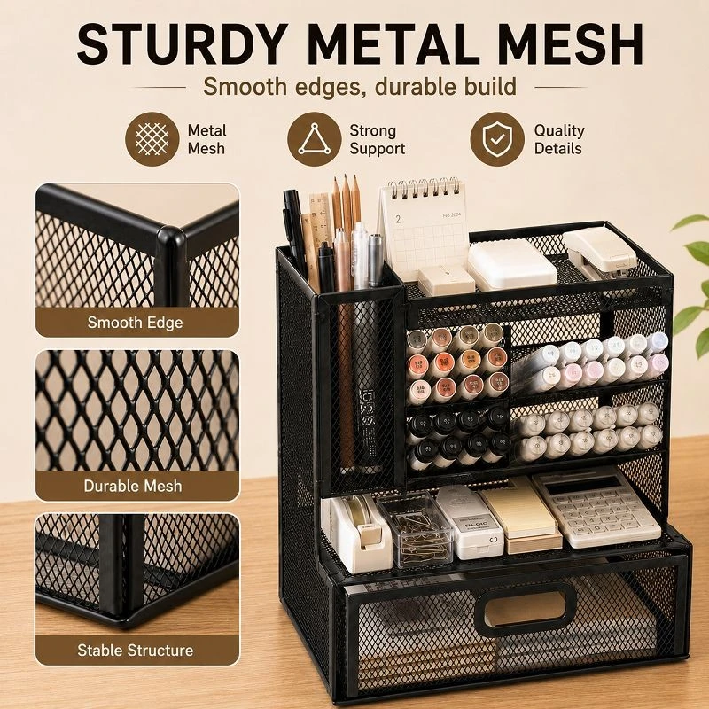 Left Side Vertical Divided Drawer Pen Container high quality Left Side Vertical Divided Drawer Pen Container high quality